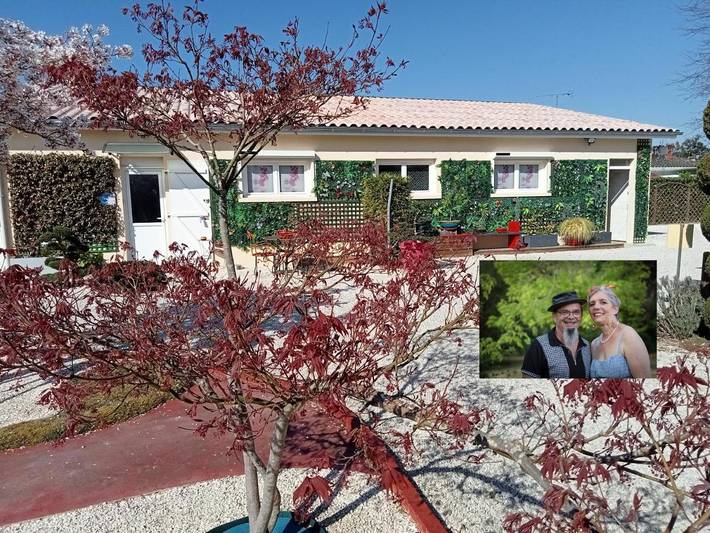 Gîte pour 4 personnes, avec jardin et vue à Saint-Médard-de-Guizières