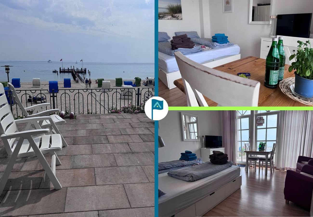 Ganze Wohnung, Nordland Appartments - Wohnung Gröde - Direkt am Meer, näher dran geht nicht! in Wyk auf Föhr (Stadt), Wyk auf Föhr