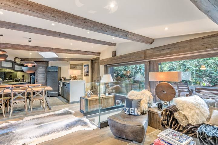 Chalet pour 6 personnes, avec jardin et balcon, adapté aux familles à Megève - 2