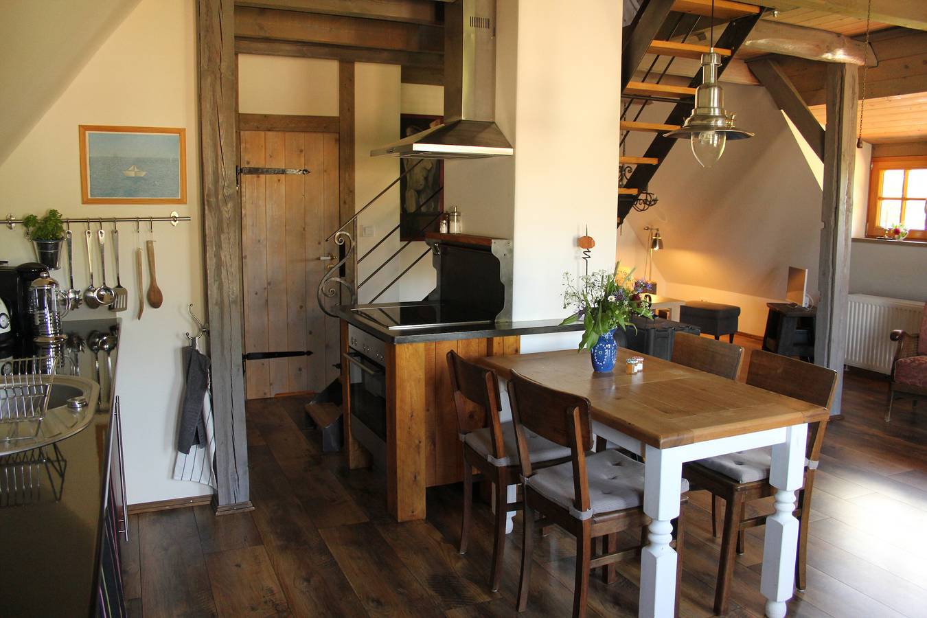 Ganze Wohnung, Ferienwohnung "Vogelsang" über zwei Etagen mit Kamin und Terrasse in Neuburg (Mecklenburg), Neuburg