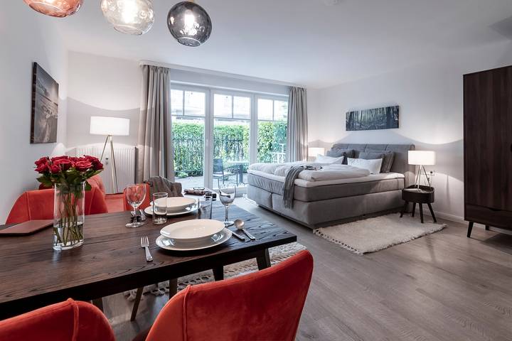Ferienwohnung für 4 Personen, mit Terrasse und Sauna in Binz