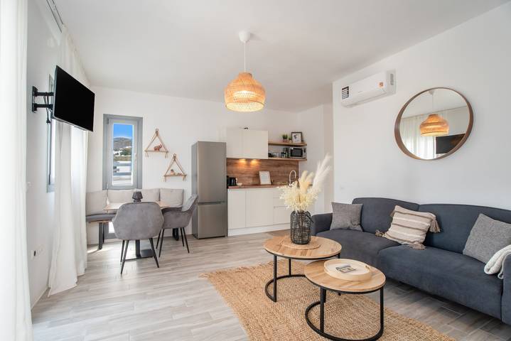 Hel lejlighed, Luxury Sea View Apartment in Kastraki with Sea View, Wi-Fi, and Air Conditioning in Kastraki (Naxos), Naxos (ø)