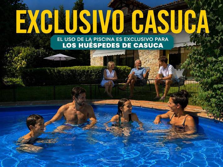 Casa rural con piscina para 8 personas, con jardín además de piscina y vistas, Se admiten mascotas en Provincia de Cáceres