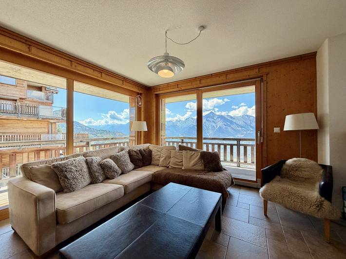 Vakantieappartement voor 8 personen, met balkon in Veysonnaz