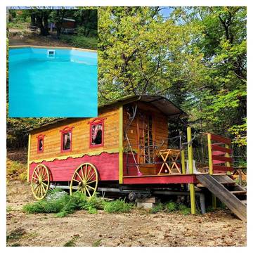 Maison de campagne pour 5 personnes, avec vue et terrasse ainsi que piscine et jardin à Valgorge