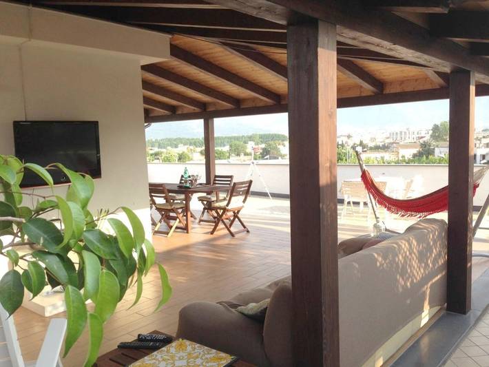 Appartement de vacances pour 5 personnes, avec Balcon et Terrasse ainsi que Jardin et Vue à Pompei