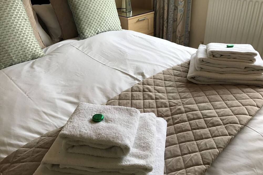 Ganze Wohnung, Ferienwohnung-Komfort-Eigenes Badezimmer-Gartenblick-Queens Rd Rental: 3 Rooms in Winchester, South-Downs