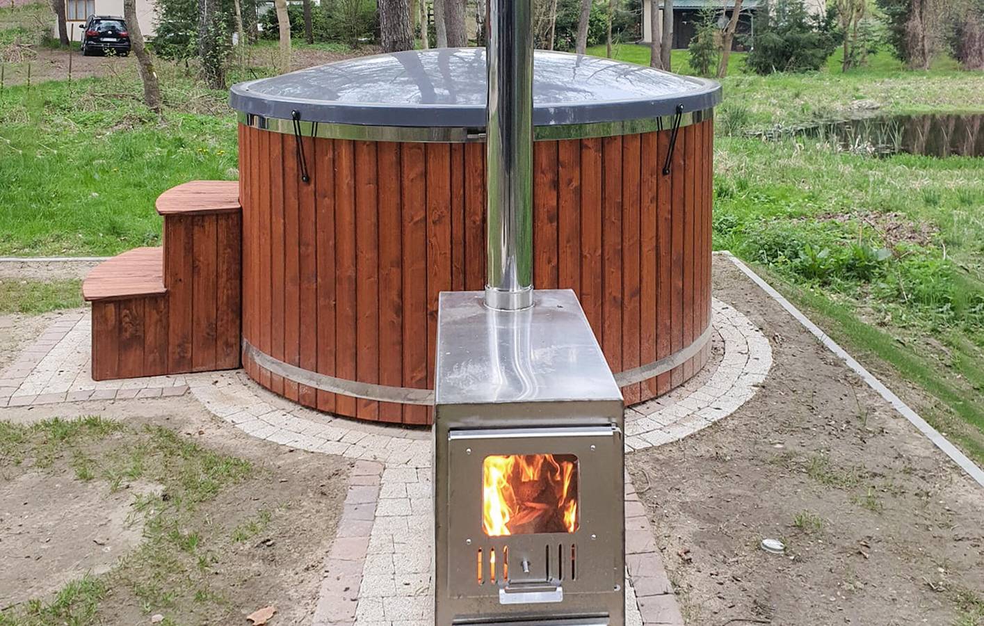 Ferienhaus für 10 Personen mit Whirlpool in Seenplatte von Ilawa