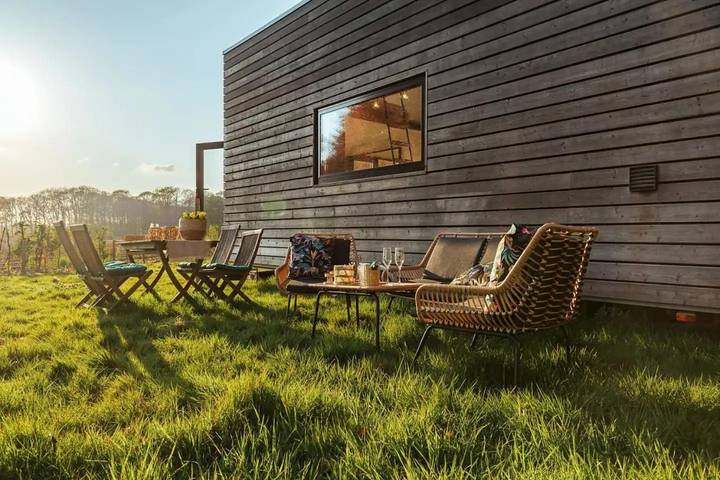 Ferienhaus für 2 Personen, mit Balkon und Terrasse sowie Garten und Ausblick in Beernem