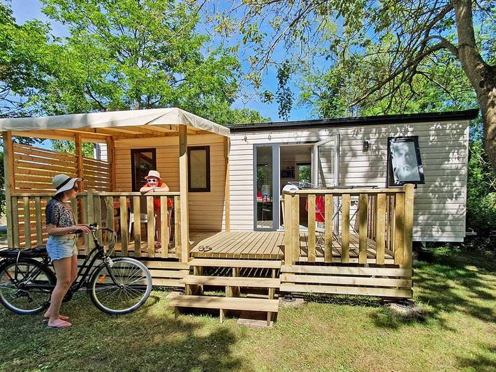 Camping Sites et Paysages - Le Moulin  - Mobilheim 6 personen - 3 Zimmer in Martres-Tolosane, Haute-Garonne