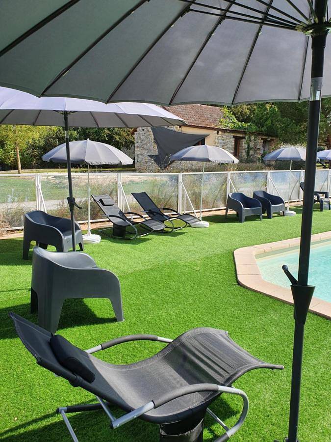 Location de vacances pour 4 personnes, avec jardin ainsi que piscine et vue à Salviac - 4