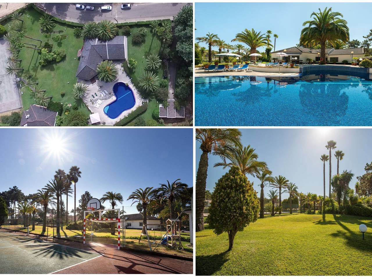 Villa das Palmeiras mit großem Schwimmbad in Aroeira, Corroios