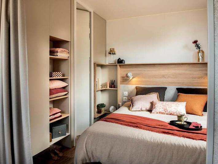 Camping au Paradis des Campeurs - Lodge 2 personen - Lodge Naturblick in Roquebrune-sur-Argens, Mittelmeerküste (Frankreich)