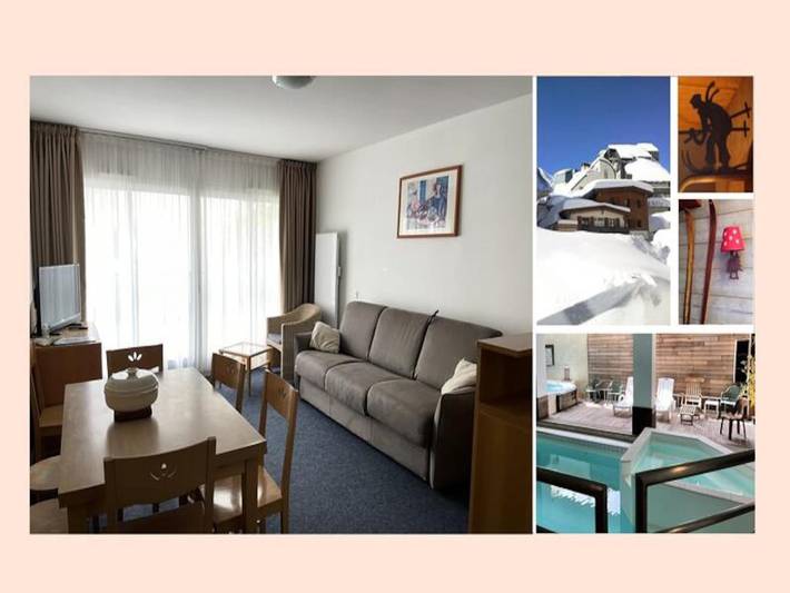 Chalet pour 6 personnes, avec piscine, adapté aux familles dans Gourette