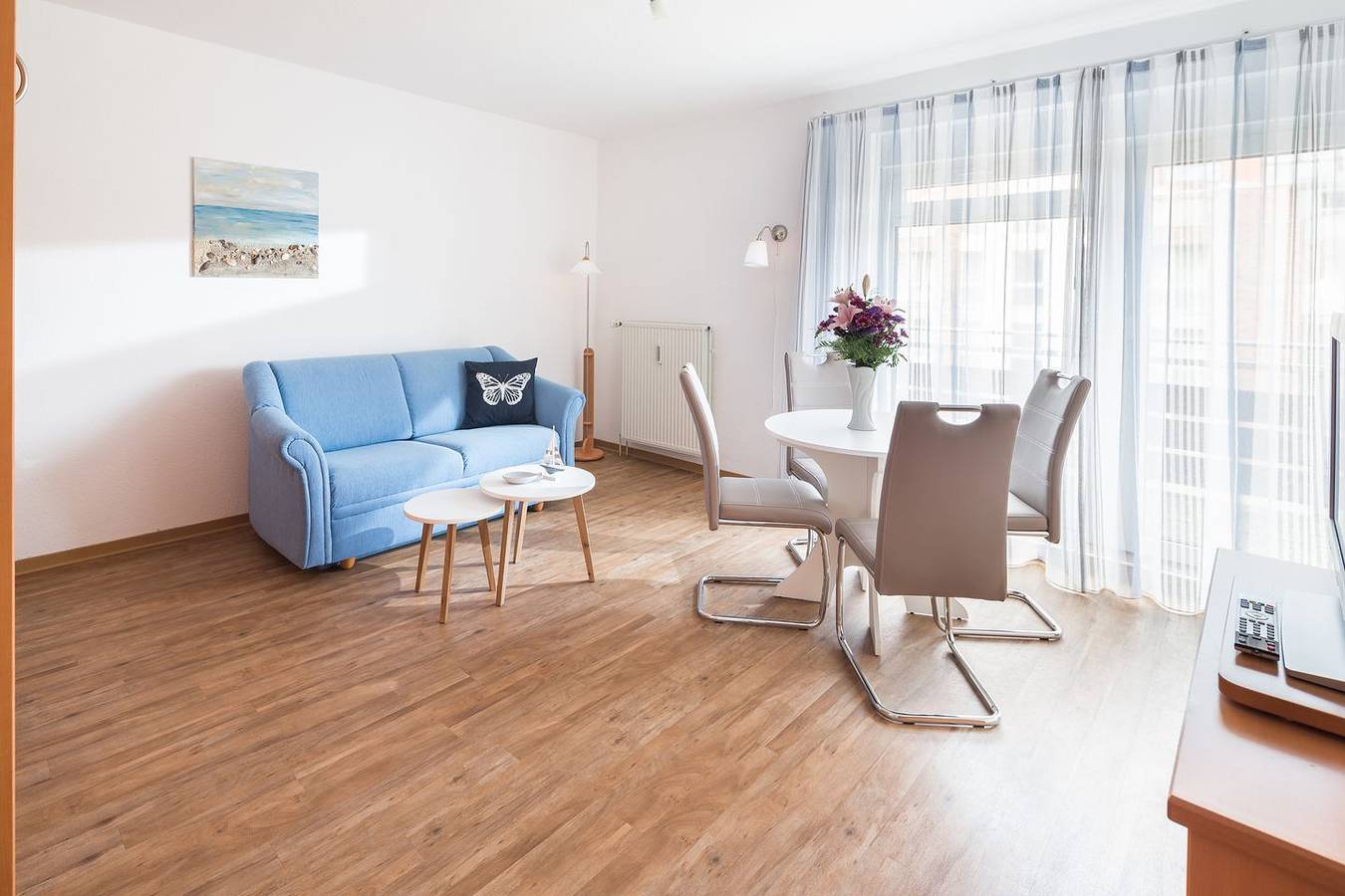 Ganze Wohnung, Kleines Appartement bis zu 4 Personen mit Balkon im Herzen der Insel Juist in Juist