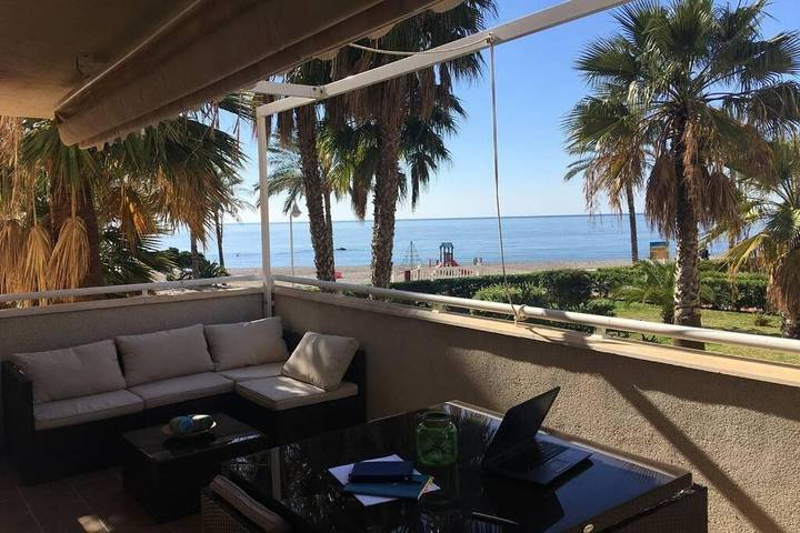 Ferienwohnung für 4 Personen, mit Balkon und Terrasse sowie Garten und Ausblick