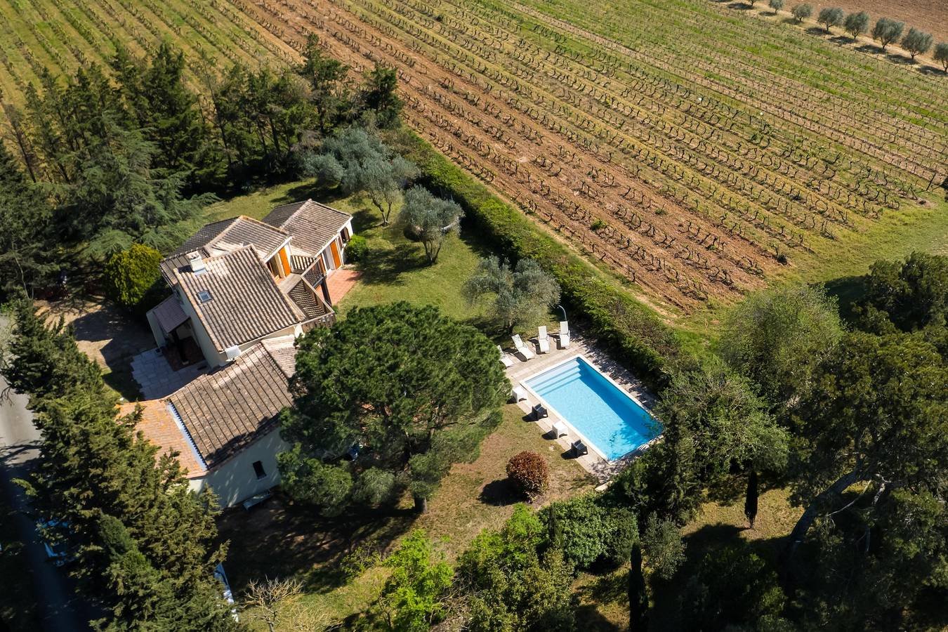 Bastide entre viñedos con piscina privada y tranquilidad en el dominio in Trèbes, Región de Carcassonne