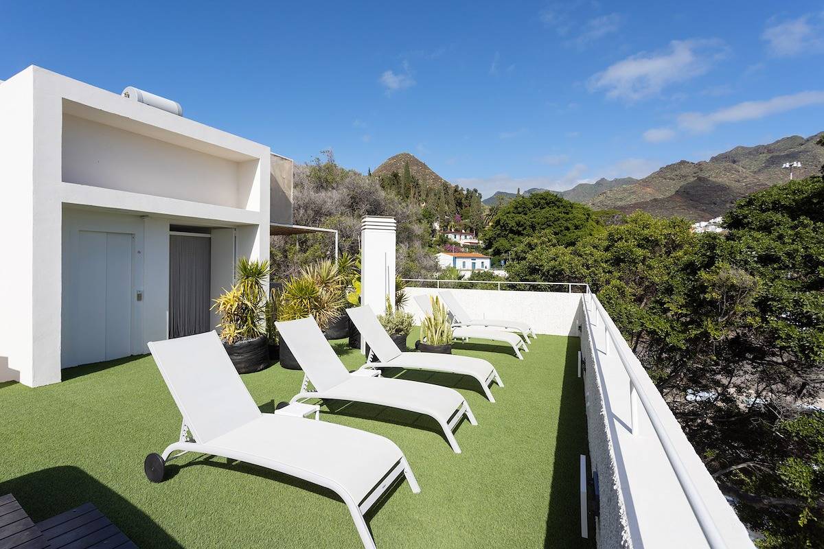 Ganze Wohnung, Ferienwohnung für 3 Personen mit Terrasse in Anaga, Teneriffa Süd