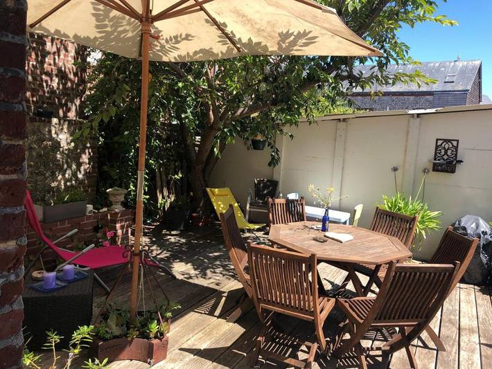 Location de vacances pour 7 personnes, avec terrasse et vue, animaux acceptés dans Falaises d'Etretat