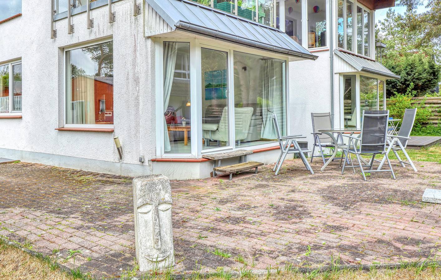 Ganze Ferienwohnung, Ferienhaus am Meer mit Terrasse und Parkplatz, Bodstedt 2km in Pruchten, Vorpommern