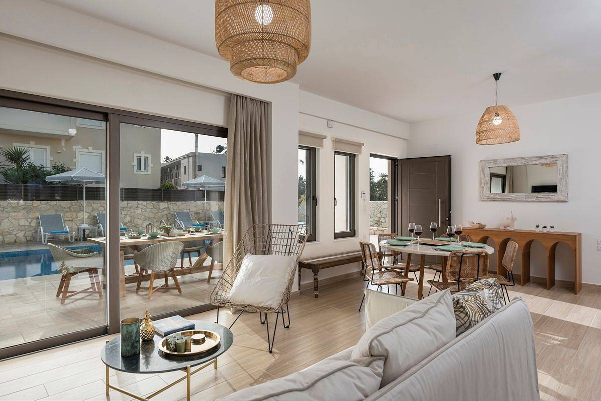 Villa pour 6 personnes avec jardin in Agia Marina, Région de la Canée