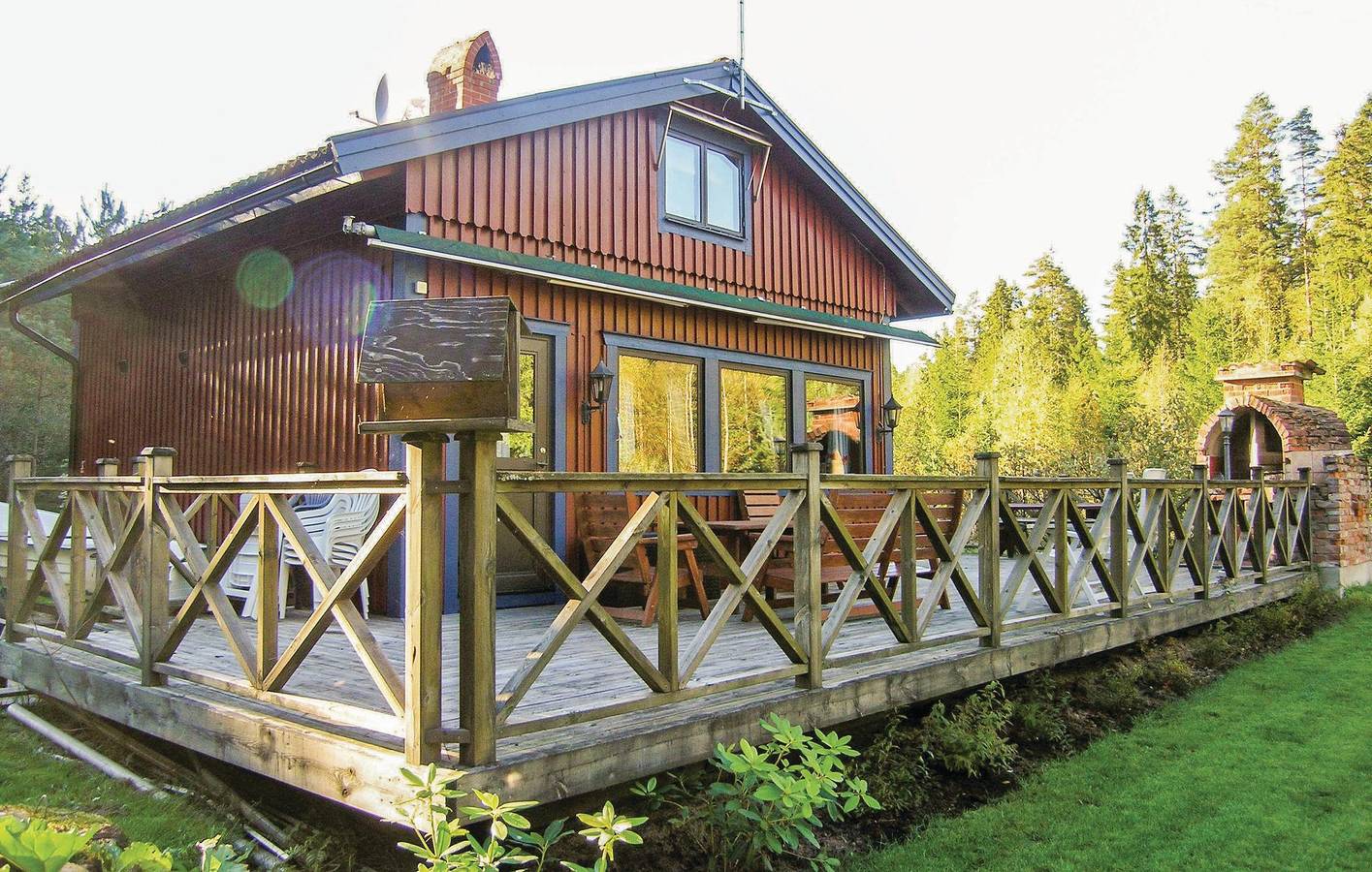 Ferienhaus für 6 Personen mit Terrasse in Starkeryd, Linnesjön