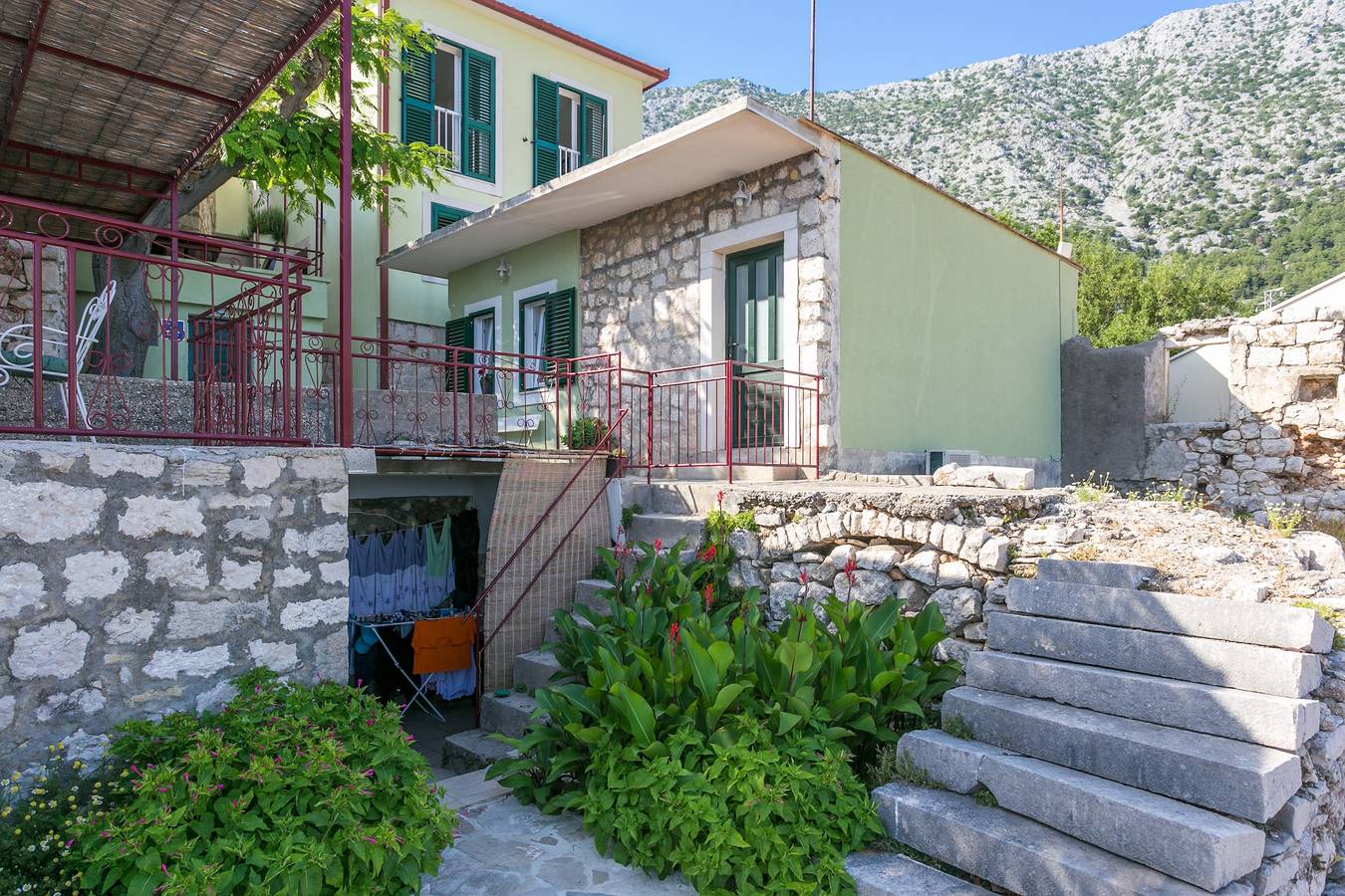Cały apartament, Apartamenty typu studio z tarasem i widokiem na morze Igrane, Makarska As-6796-b in Igrane, Riwiera Makarska