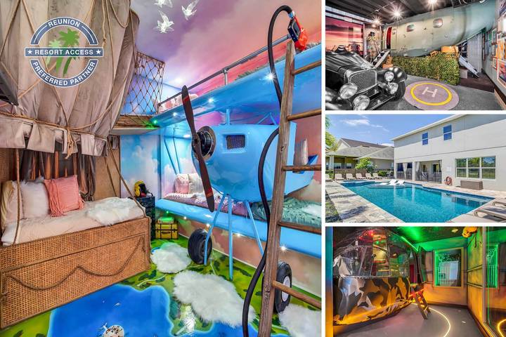 Vacation rental for 23 people, with children pool and balcony/terrace as well as pool in Celebration