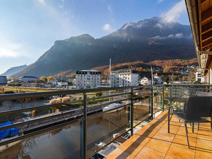 Ferienwohnung für 4 Personen, mit Balkon am Genfer See