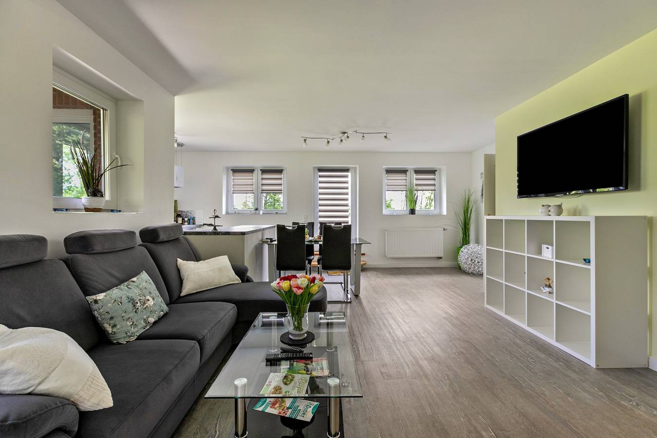 Ganze Wohnung, Ferienwohnung 'Sylt' mit privater Dachterrasse, Gemeinschaftsgarten(perfekt für Hunde) in Galmsbüll, Nordseeküste