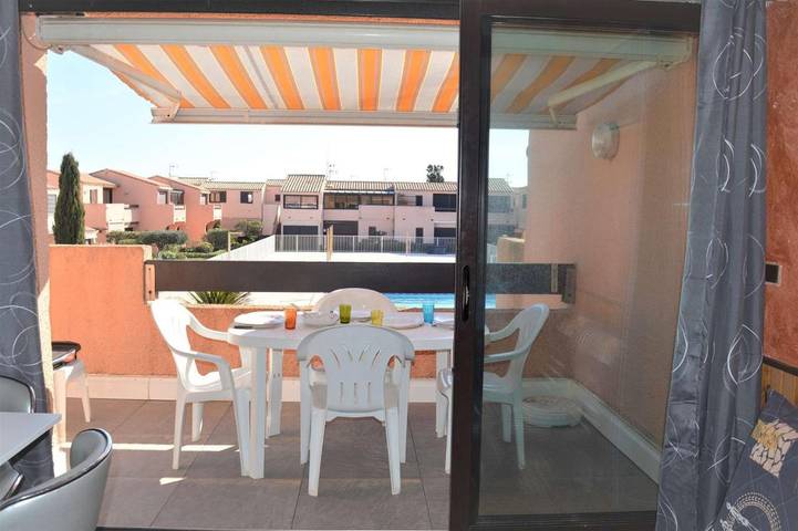 Location de vacances pour 2 personnes, avec Piscine dans Leucate naturiste