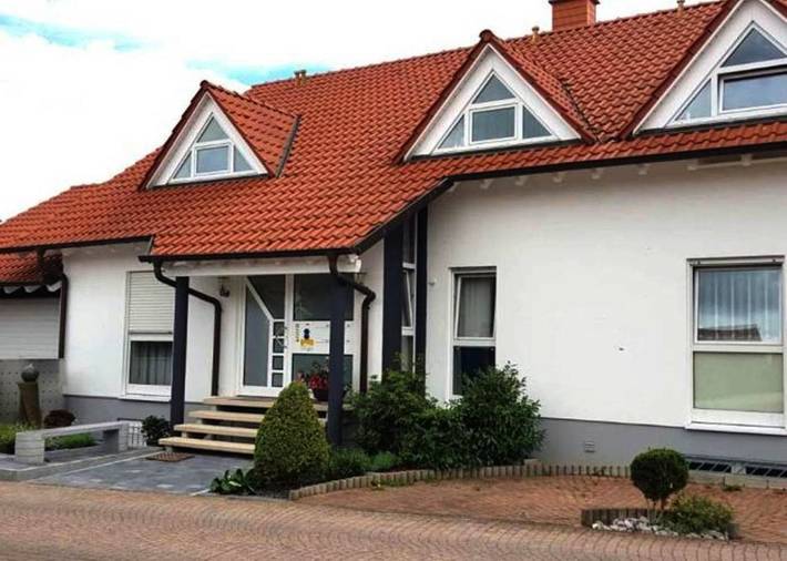 Ferienwohnung für 4 Personen, mit Balkon und Terrasse sowie Ausblick