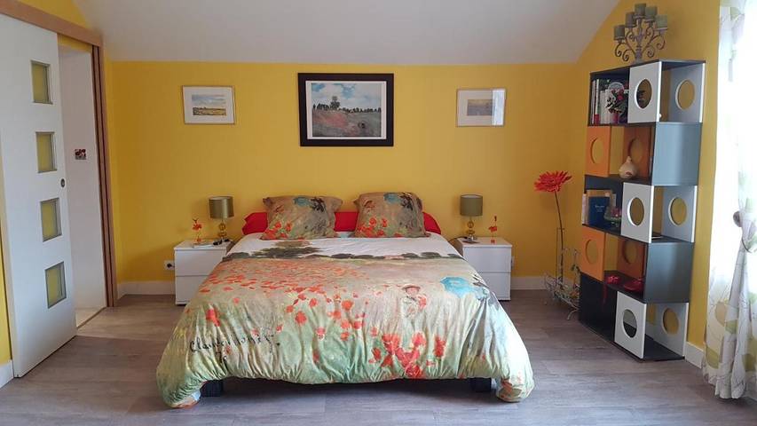 Chambre d’hôte pour 4 personnes, avec Terrasse ainsi que Jardin et Vue à Marchenoir