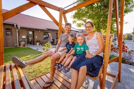 Bauernhof für 4 Personen, mit Balkon und Balkon/Terrasse sowie Garten