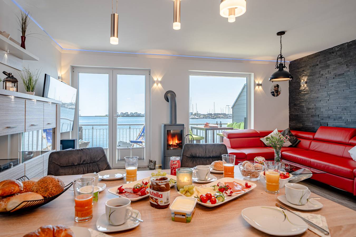 Schleivilla Kapitän James Cook2 by Seeblick Ferien Oro,E-Säule,Thermomix,Sauna in Olpenitz, Kappeln