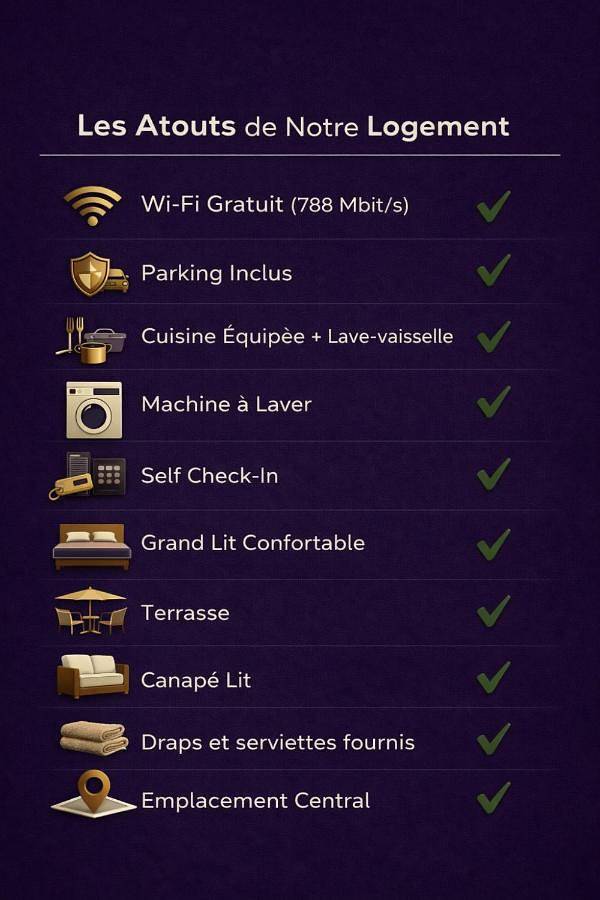 Gîte pour 4 personnes, avec balcon et vue dans Les Enfants du Paradis - 2