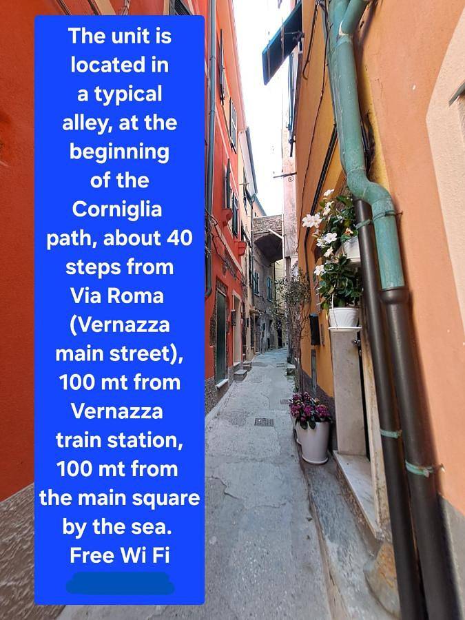 B&b per 2 persone, con panorama in Vernazza