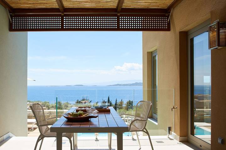 Villa für 2 Personen, mit Pool und Balkon sowie Meerblick in Chalkidiki - 2