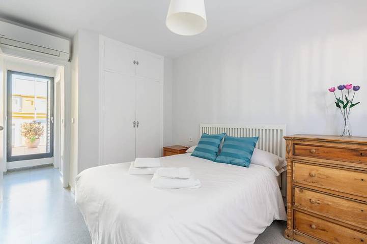 Ganze Wohnung, 2 bedrooms, 2 bathrooms, terrace, free parking in Casco Antiguo, Sevilla
