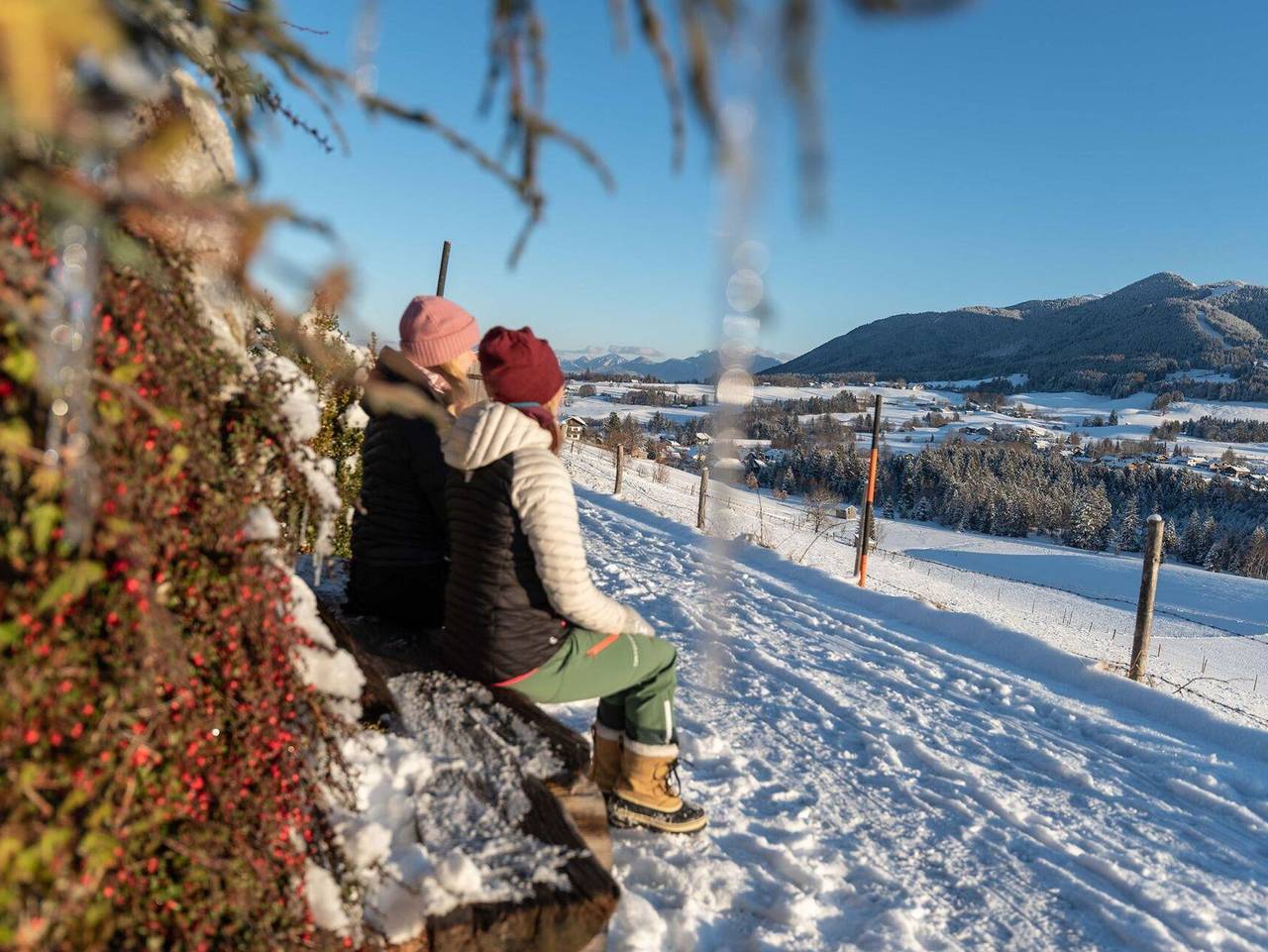 Ganze Ferienwohnung, Gästehaus Alpenglüh'n - Ferienwohnung Steigrain in Bad Kohlgrub, Bayerische Alpen