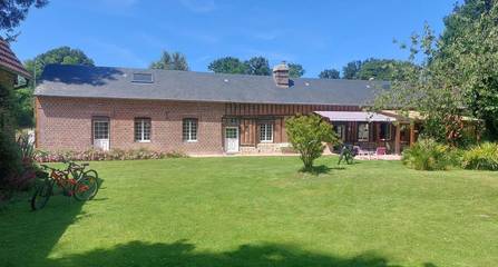 Gîte pour 8 personnes, avec jardin et vue à Gueutteville-les-Grès