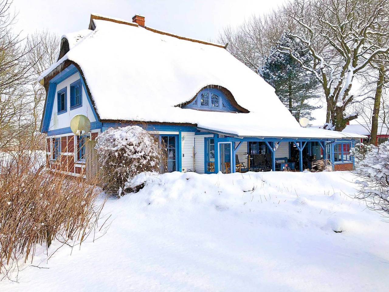 Ganze Ferienwohnung, Ferienwohnungen im Reetdachhaus - Ferienwohnung Og in Suhrendorf, Ummanz