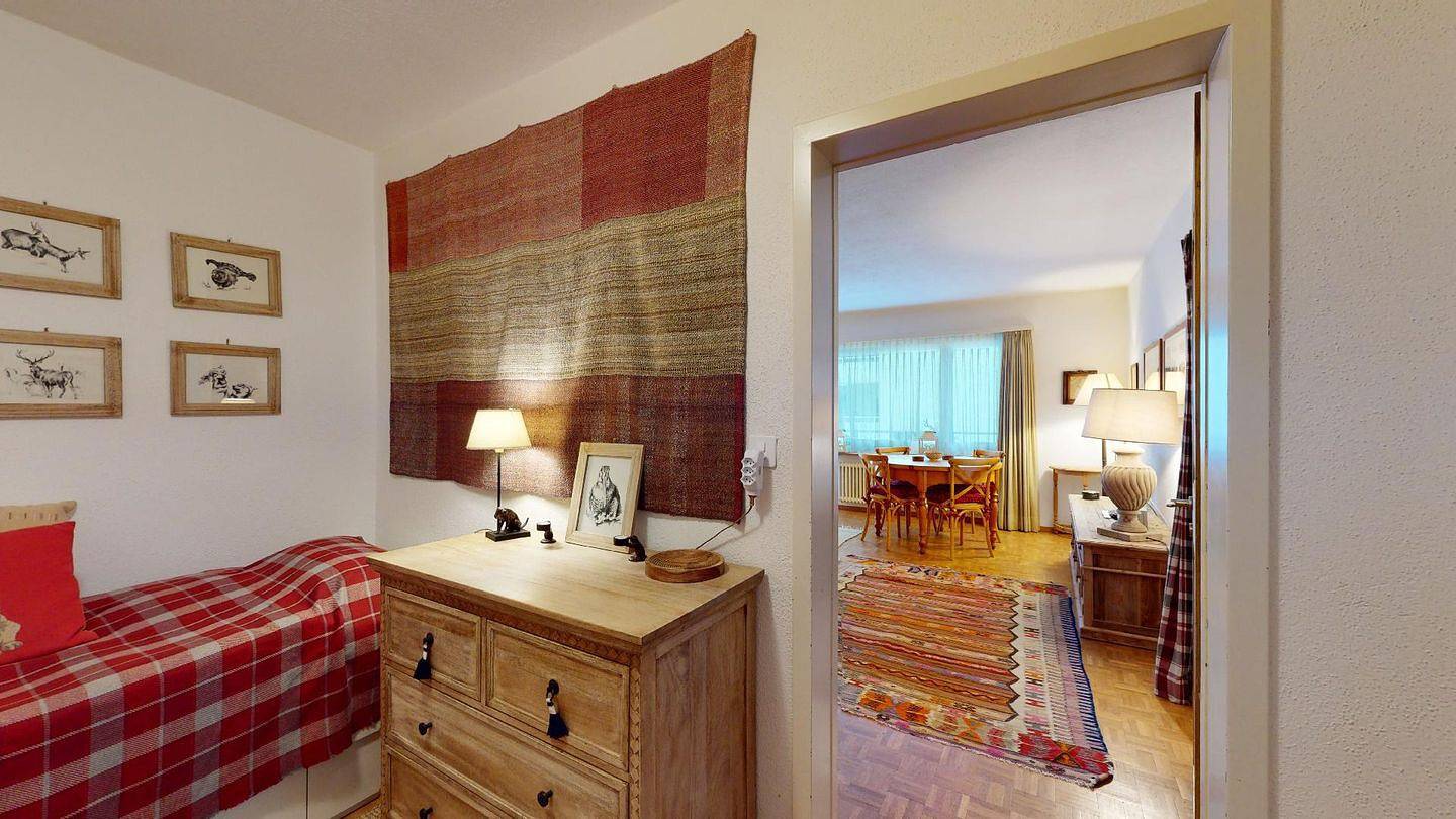 Ganze Wohnung, Ferienwohnung für 3 Personen mit Balkon in St. Moritz, Bernina-Alpen