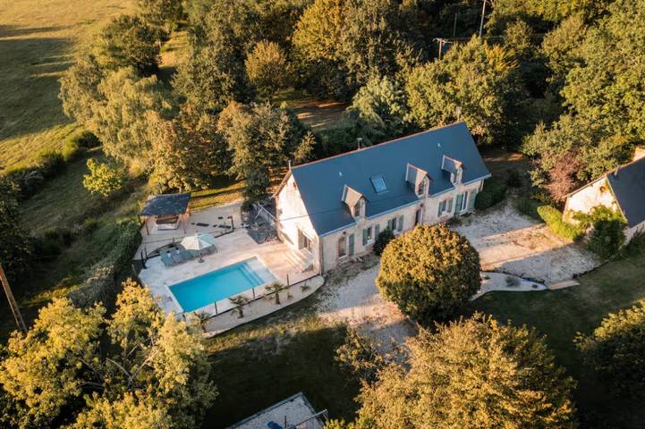 Maison de vacances pour 13 personnes, avec jacuzzi et jardin, adapté aux familles