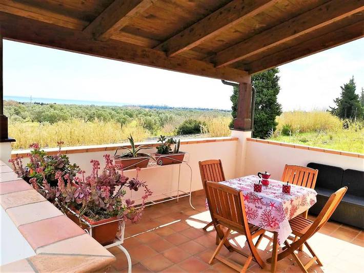 Appartamento per 2 persone, con Terrazza e Giardino a Sant'Andrea Apostolo dello Ionio