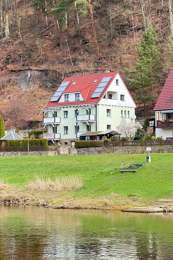 Ferienwohnung für 3 Personen, mit Balkon und Garten sowie Ausblick in Sächsische Schweiz - 3