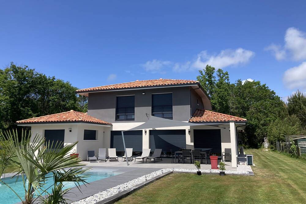 Villa Marcassin 2021  4*, 150 m2, piscina y playa a 3 kms in Messanges, Region de Dax