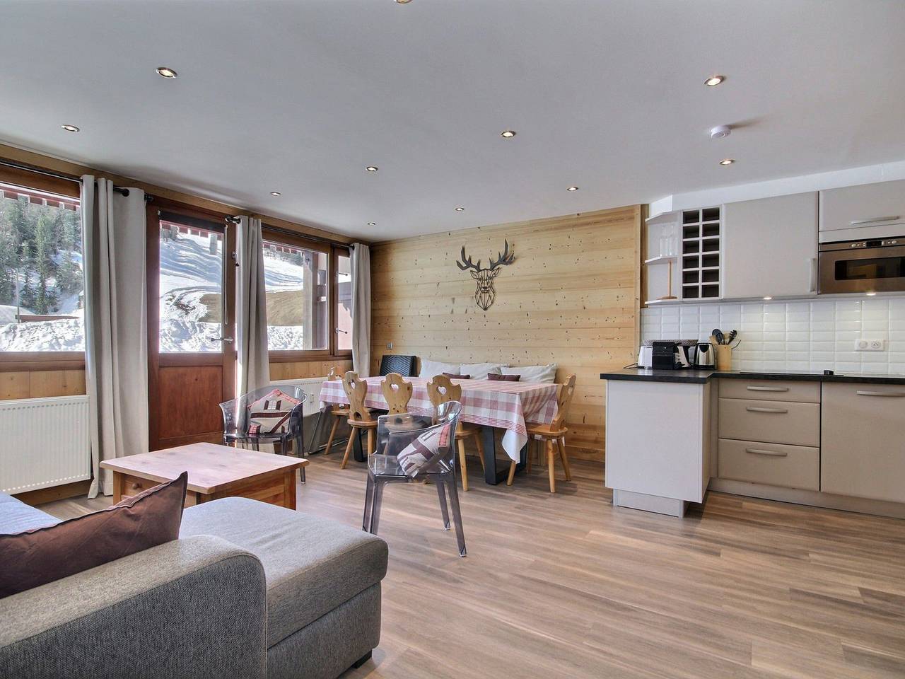 Appartement entier, Magnifique appartement 8 personnes, balcon, skis aux pieds in Plagne Centre, La Plagne-Tarentaise
