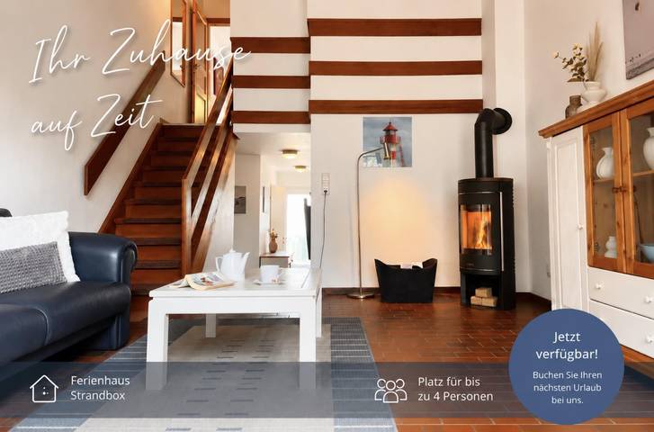 Ferienhaus für 4 Personen, mit Balkon und Garten, kinderfreundlich