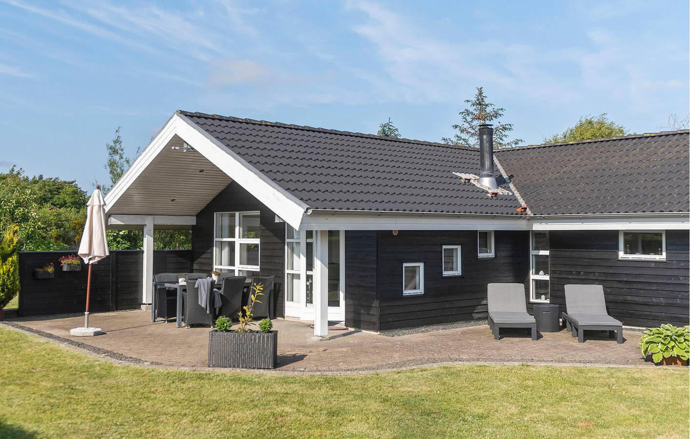 Ferienhaus für 6 Personen mit Terrasse in Hemmet, Ringkøbing Fjord